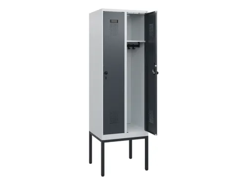 schoollocker,HxBxD 1950x600x500mm,2vak,vak B 300mm,draaigrendel