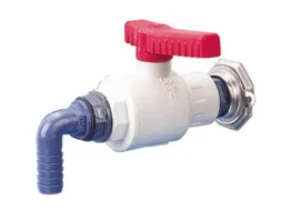 kogelvatkraan,schroefdraad 3/4 inch binnen,PP