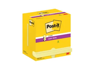 Memoblok Post-it Z-Note S350 Super Sticky 76x127mm geel 12 stuks - 1