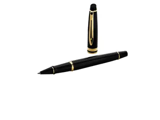 Rollerpen Waterman Expert Black lacquer GT Fijn Zwarte inkt - 5