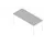 In hoogte verstelbaar bureau,HxBxD 680-760x1800x800mm,blad grijs