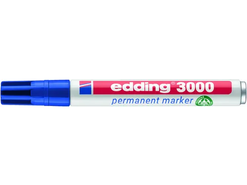 Viltstift edding 3000 rond blauw 1.5-3mm