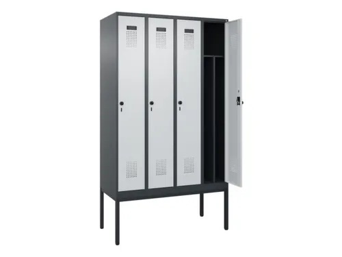 locker voor scheiding van kleding,HxBxD 2120x1200x500mm,4vak