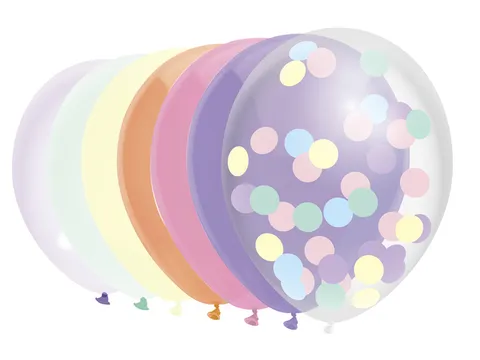 Ballon Haza uni 30cm 10 stuks pastel assorti
