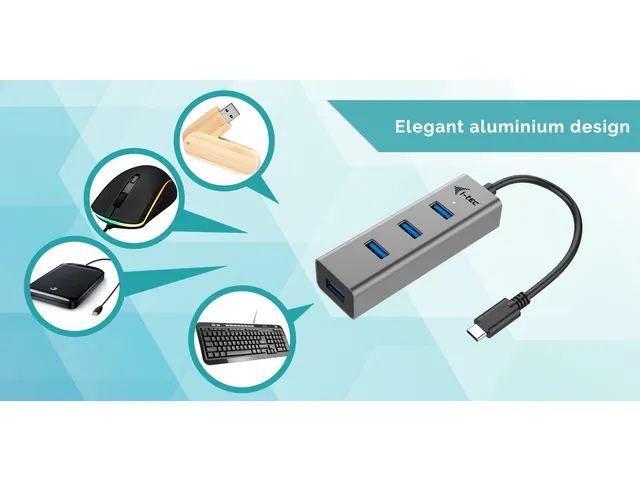 i-tec USB-C Metal 4-poorts HUB