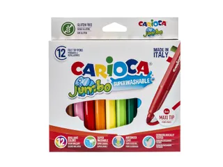 Viltstift Carioca Jumbo maxi assorti set à 12 stuks - 1