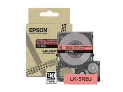 C53S672072 Epson 18mm rood zwart LK-5RBJ lettertape mat 8m
