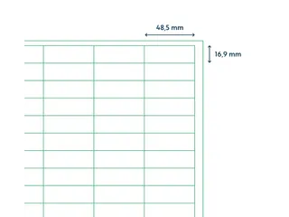 Etiketten Zelfklevend Wit 68 op A4 48.5x16.9mm 1000 Vel - 2