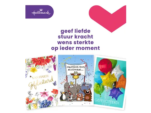 Wenskaart Hallmark Business Box verjaardag A4 navulset à 8 stuks