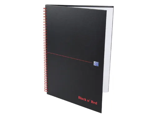Notitieboek Oxford Black n' Red A4 70v lijn
