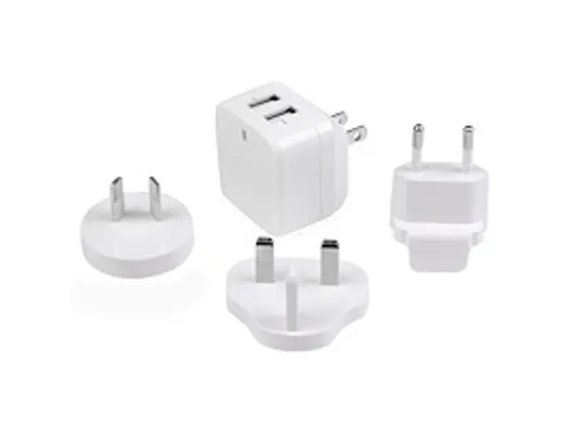 2-poorts USB-lader hoog vermogen (17W/3,4A) reislader (int.) wit