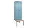 locker met bank,voor scheiding van kleding,HxBxD 2120x600x815mm,2vak