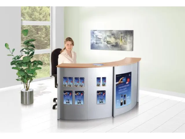 Balieprogramma Genua Aanbouwelement Staal 720x1265x800mm Beuken Decor