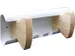 Unilux Wandkapstok Aurora Wit Beukenhout 2 haken