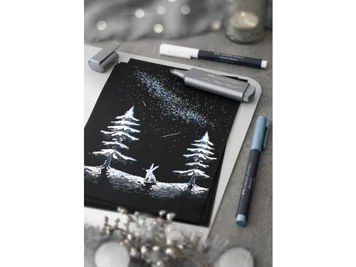 Tekstmarker Faber Castell Metallic zilver