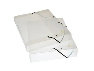 Klasseerdoos CRYSTAL PP rug 40mm transp. - 1