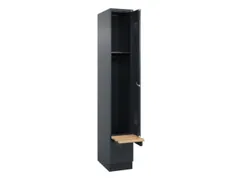 locker met bank,HxBxD 1950x300x815mm,1vak,vak B 300mm,cilinderslot