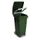 Pedaalemmers Kunststof 80 Liter 790x370x510mm Verrijdbaar Groen