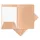 Dossiermap Djois A4 1 klep 250gr chamois