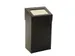 Afvalbak met pushklep 50 liter Zwart Sanitair