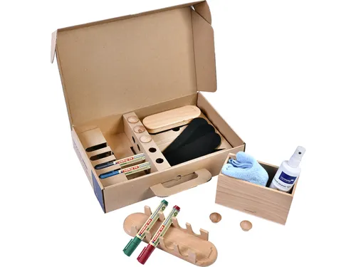 Whiteboard accessoire starter kit Legamaster WOODEN 17 stuks