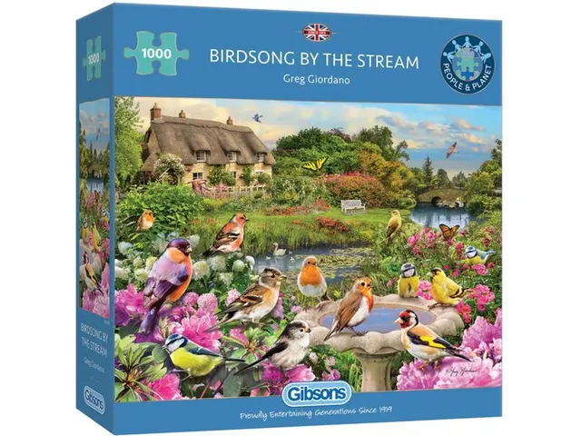Gibsons Puzzel Birdsong by the Stream 1000 stukjes