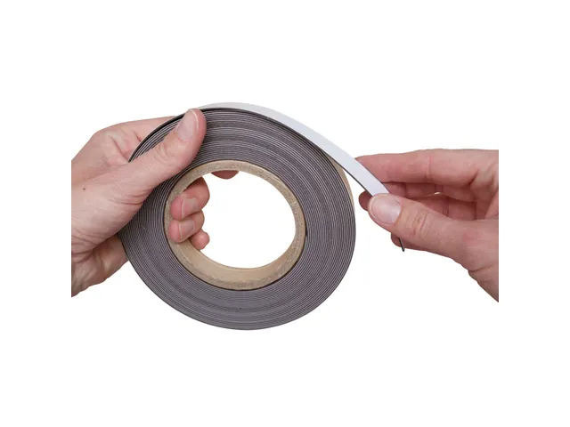 Bande magnétique MAUL 10mx20mmx1mm effaçable blanc
