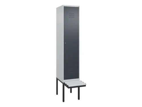 locker voor scheiding van kleding,HxBxD 2120x400x815mm,1vak