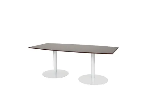 Linesto Vergadertafel Vaste Hoogte 200x100 Ton Logan 25mm Wit