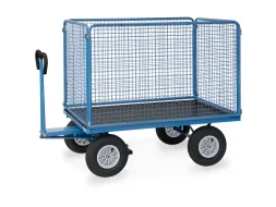 Handtrekwagens 6445l 1000kg 1600x900mm Draadgaas Wanden Luchtbanden