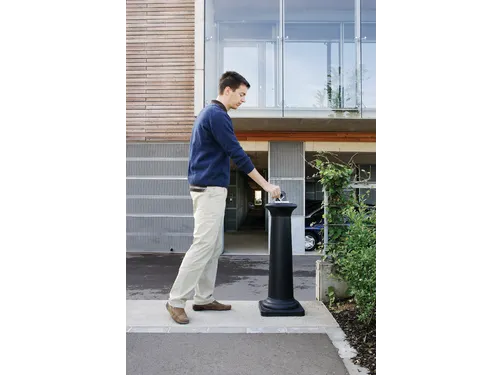 Asbak staand Rubbermaid peukenzuil tuscan zwart