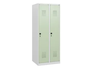 schoollocker,HxBxD 1530x600x500mm,2vak,vak B 300mm,draaigrendel - 2