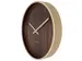 Wandklok NeXtime Oslo 30 cm bruin