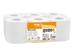 Toiletpapier Celtex Save Mini Jumbo 2-laags wit 150 meter krimp a 12 r