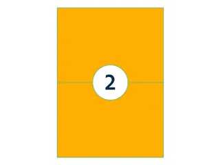 Etiket Rillprint 210x148mm fluororanje 200 etiketten - 4