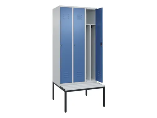 locker voor scheiding van kleding,HxBxD 2120x900x815mm,3vak
