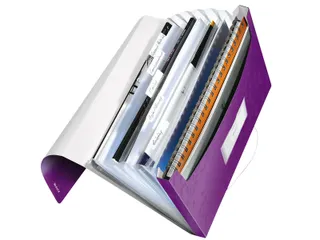 Sorteermap Leitz Wow A4 Pp 6 Vaks Paars - 3