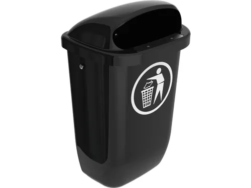 Buitenafvalbak DIN-PK 50 Liter Antraciet