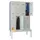 Garderobekast 2150x1230x800mm 4x2 Vakken Zitbank Klinksluiting