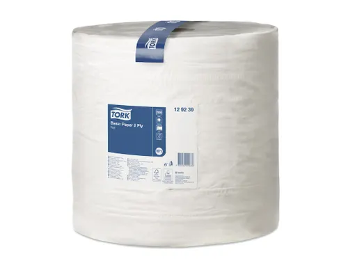 Tork Poetspapier Rol Basic 129239 2-Laags W1 Wit