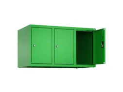 opzetkast,v. locker,3vak.,vak B 300mm,HxBxD 500x900x500mm,cilinderslot