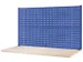 plaque de rangement perforée,p. établi,Hxl 700x2000mm,bleu pigeon