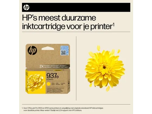 Inktcartridge HP 4S6W8NE 937E Evomore geel