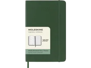 Agenda 2027 Moleskine 12M Weekly 7dag/1pagina pocket sc myrtle green - 2