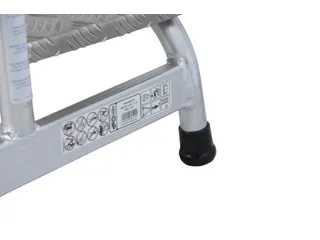 Montagetrap Aluminium H 0 4M 2Treden Incl. Platform Treden Traanplaat - 8