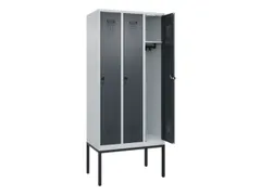 locker,HxBxD 2120x900x500mm,3vak,vak B 300mm,draaigrendel