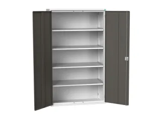 universele kast,HxBxD 2000x1300x550mm,4xStalen bodem,draaigrendelslot - 1