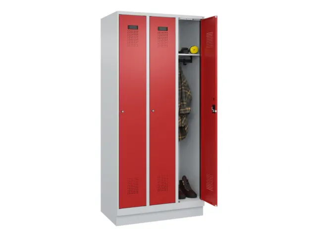 locker,HxBxD 1950x900x500mm,3vak,vak B 300mm,cil.-slot,sokkel