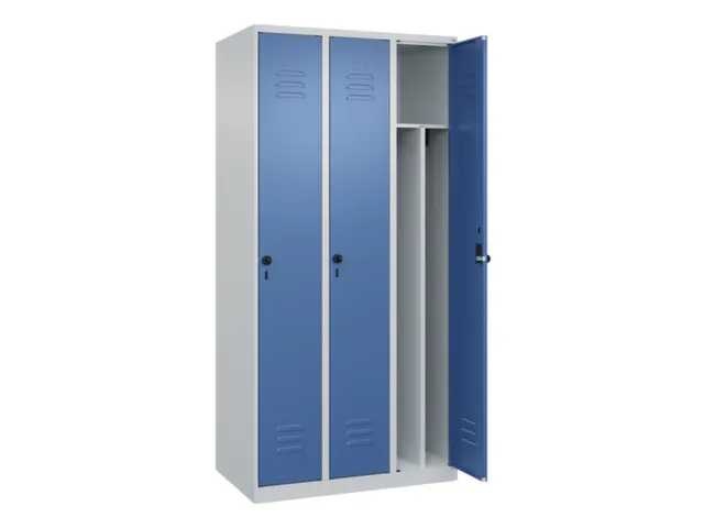locker voor scheiding van kleding,HxBxD 1850x900x500mm,3vak