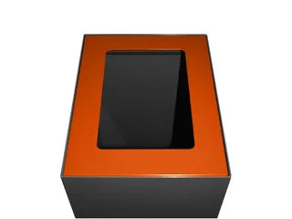 Top modulaire afvalscheidingsunit 60 liter Oranje - 1